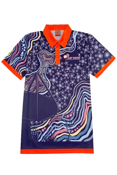 Customized Whole Dye Sublimation Polo Shirt Design Contrasting Collar Chest Patch 3 Buttons Short Sleeves Dye Sublimation Garment Factory 100%Polyester P1427 45 degree